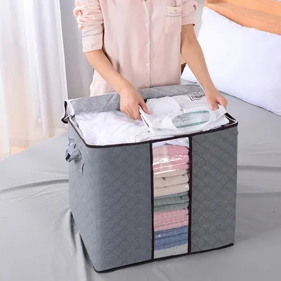 

Dustproof Foldable Storage Bag Clothing Organizer for Wardrobe Shipping Bags Waterproof Dorm Room Essentials Closet Reusable