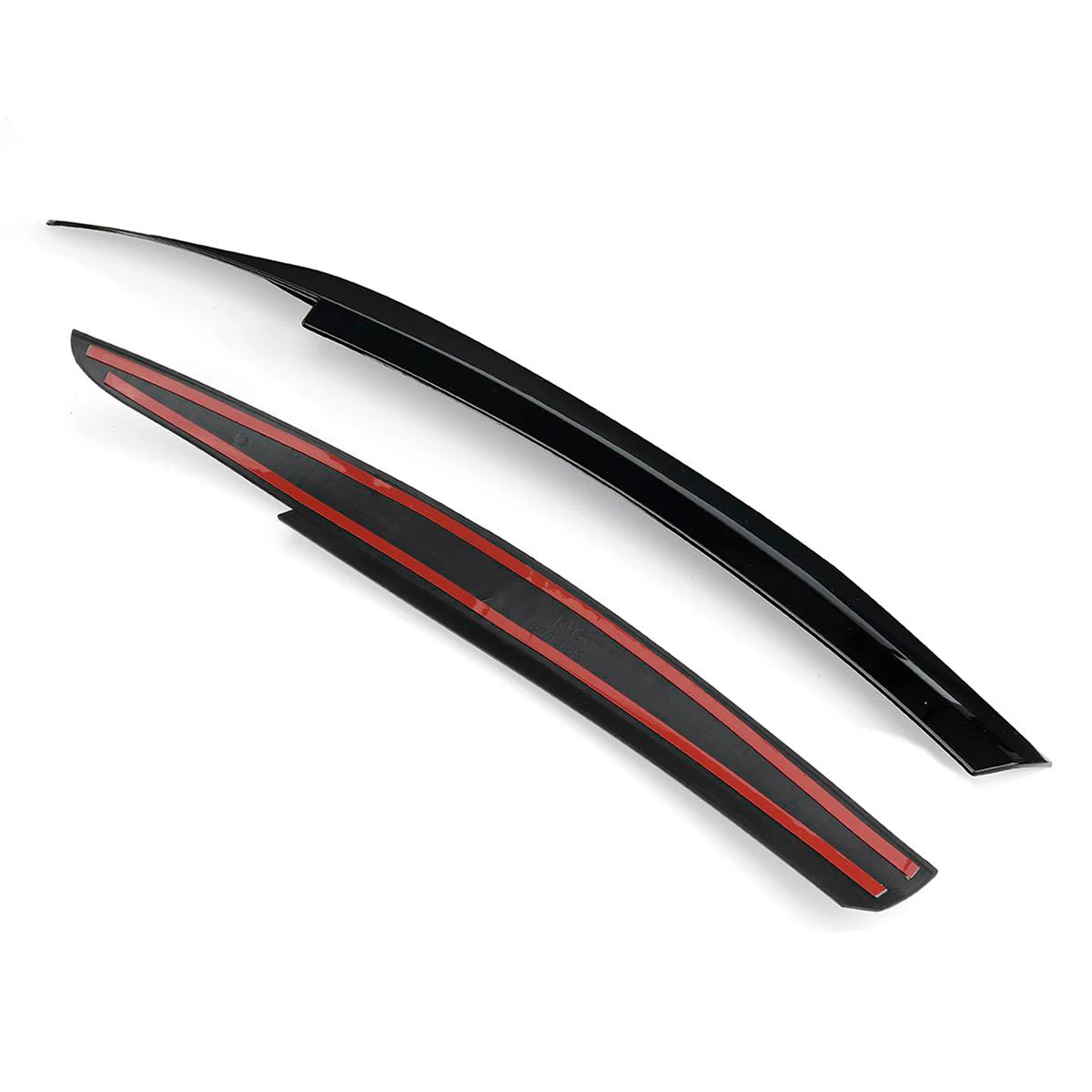 2 шт. накладки для фар автомобиля для VW Scirocco R GTS 2008-2017 глянцевый черный/углеволокно отделка головной части брови ресницы аксессуары.