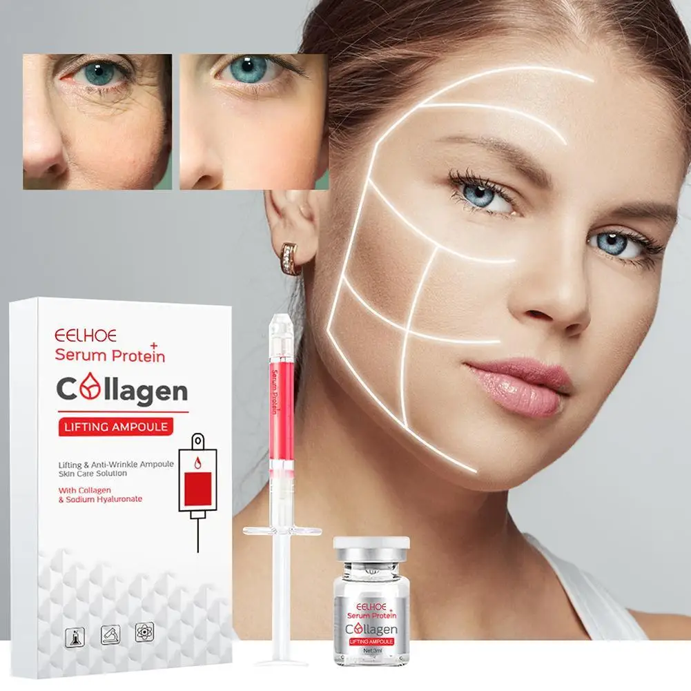 

EELHOE 3ml Collagen Astaxanthin Lifting Ampoule Instant Wrinkle Remover Face Serum Lifting Firming Fade Fine Lines Anti-aging