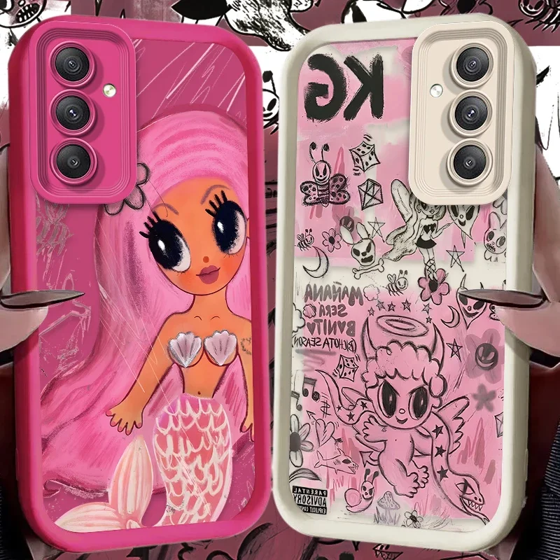 Чехол для Samsung Galaxy S25 S24 S23 Ultra S22 S21 Plus FE 5G A54 A34 A14 A73 A53 A33 Karol G Manana Bichota Season Silicone