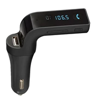4 in 1 hands free led bluetooth car fm transmitter handsfree car kit mp3 music player radio adapter with single usb car charger