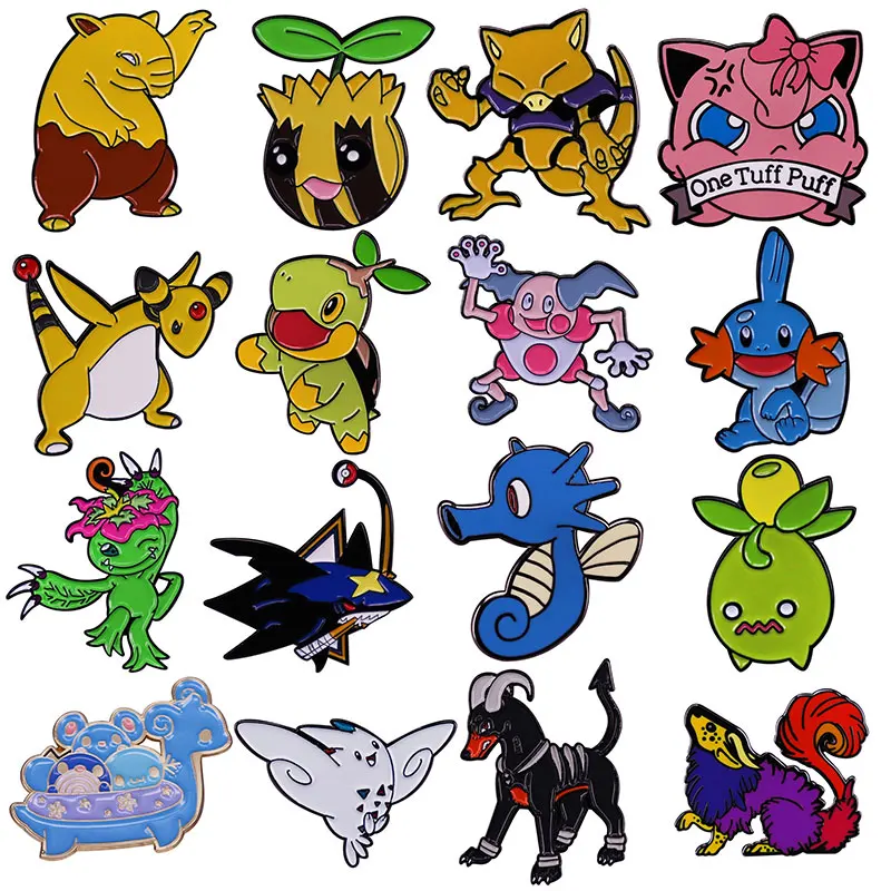 

PPokmon Pokkis brooch backpack clothes hat pin cartoon cartoon games badge accessories