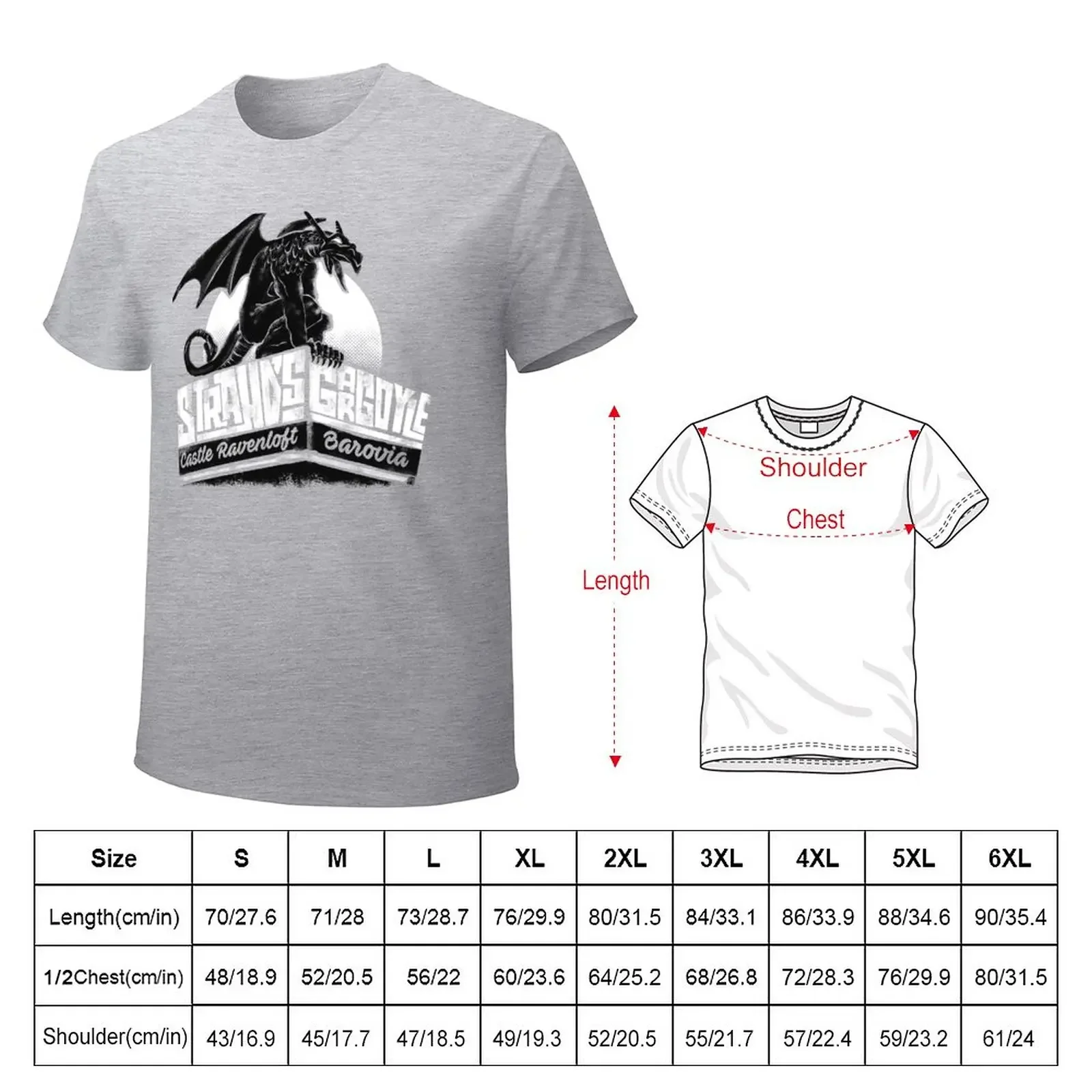 Мужская Винтажная Футболка strahde GARGOYLE