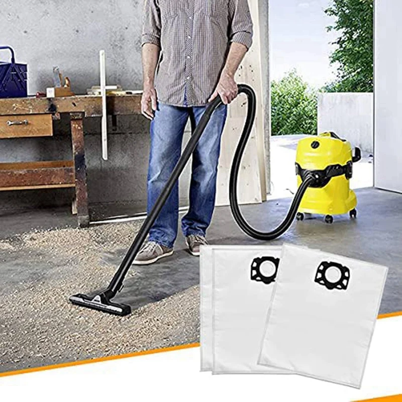 Сменные флисовые фильтр-мешки для пылесоса Karcher WD4 WD5 WD6 MV4 MV5 MV6 пылезащитные