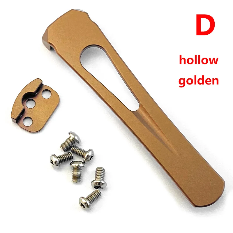 

С винтами TI, титановый нож с ЧПУ, стандартный модульный зажим для глубокой переноски, обработанный V2, для ножей Emerson Benchmade Griptillian 551