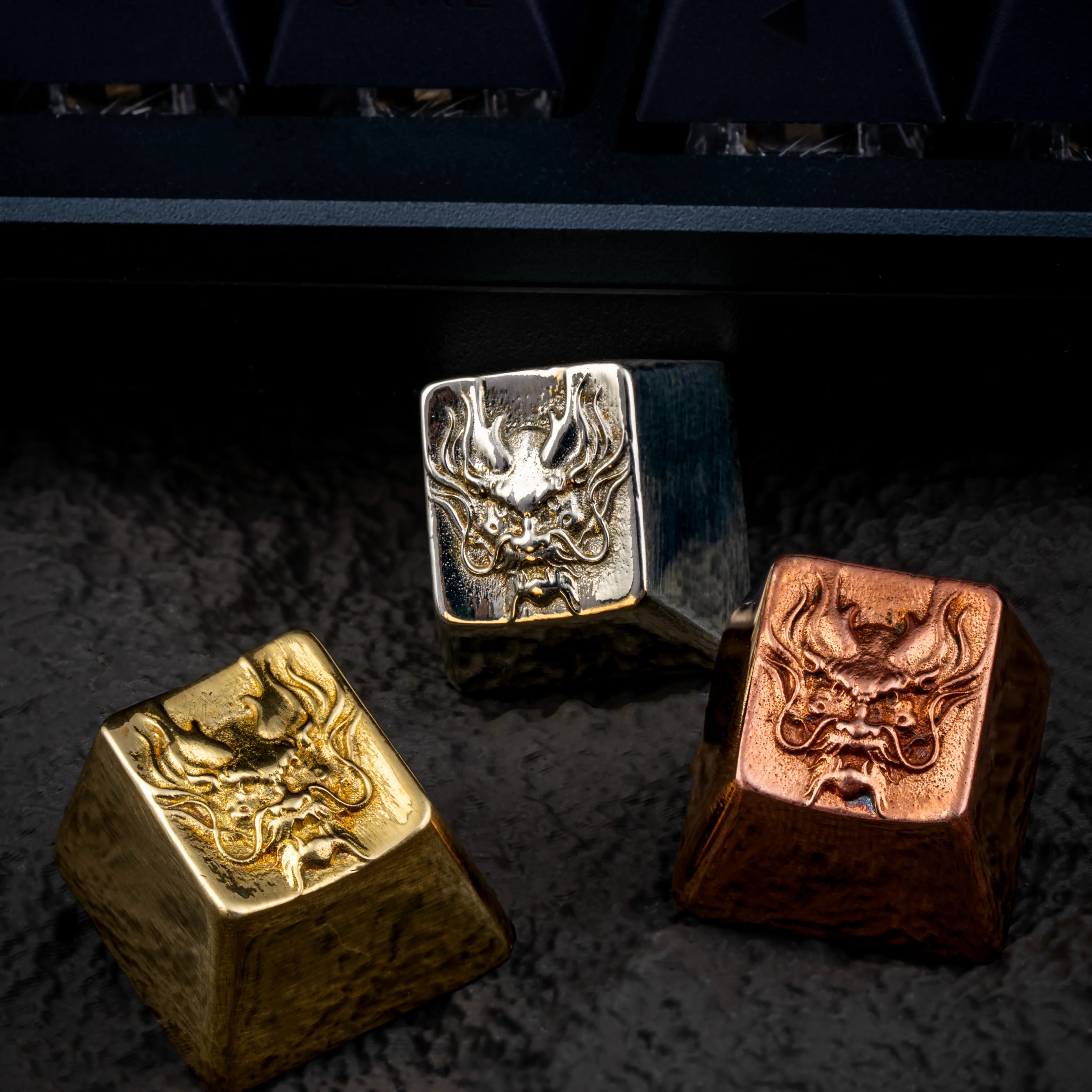 Пользовательские колпачки для клавиш ESC металлические с 3D драконом поперечный