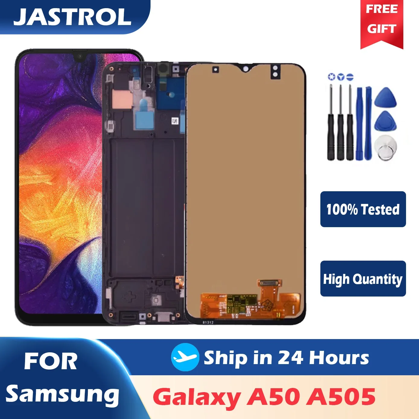 TFT ЖК-дисплей для Samsung Galaxy A50 A505 A505FN/DS A505F/DS Замена цифрового сенсорного экрана с