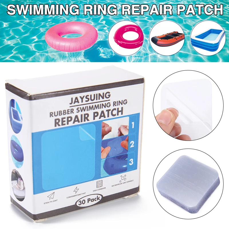 

1 Box Transparent Inflatable Toy Repair Patches Swimming Ring Toy Repair Sticker Waterproof Air Beds Repairing Patch Supplies