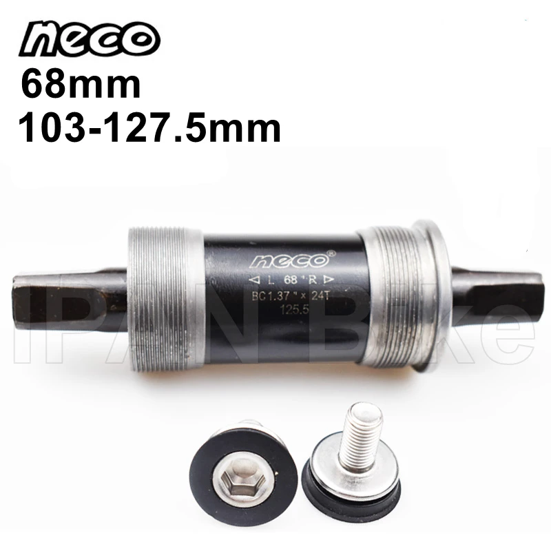 

Нижний Кронштейн Neco, квадратное отверстие 68 мм, нижний кронштейн для велосипеда Neco, ось BB 110,5 113 115 118 120 121,5 122,5 124,5