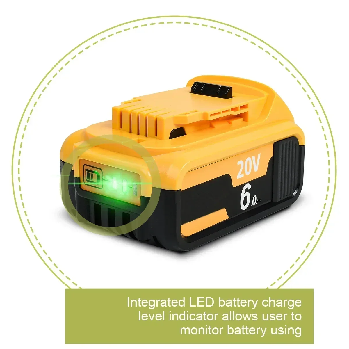 Аккумулятор для электроинструмента Dewalt DCB200 DCB206 DCB207 DCB204