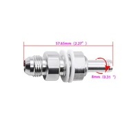 reliable aluminum sturdy 6an bulkhead to 516 hose barb fuel tank fitting for suv fuel tank fitting bulkhead fitting
