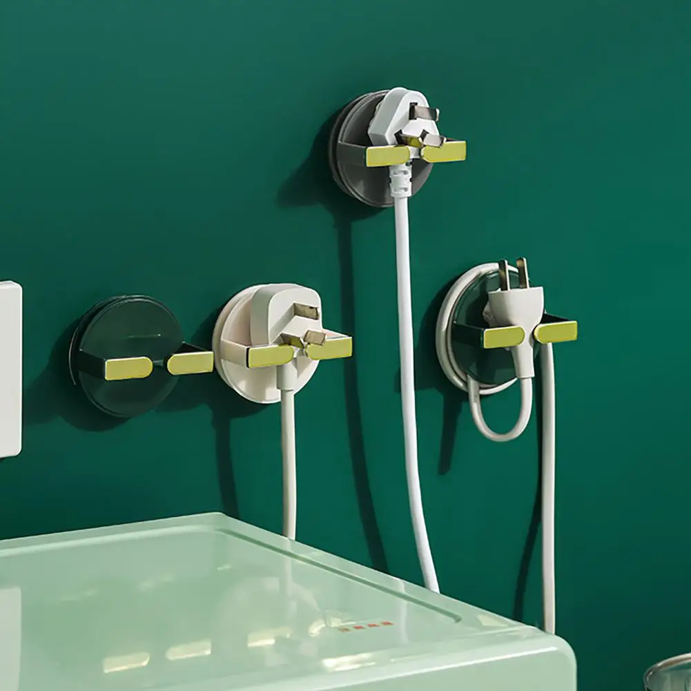 

2Pcs Glue Hook Great Home Supplies Moisture-proof Creative Data Cable Winder Hook for Bedroom Wall Hook Adhesive Hook