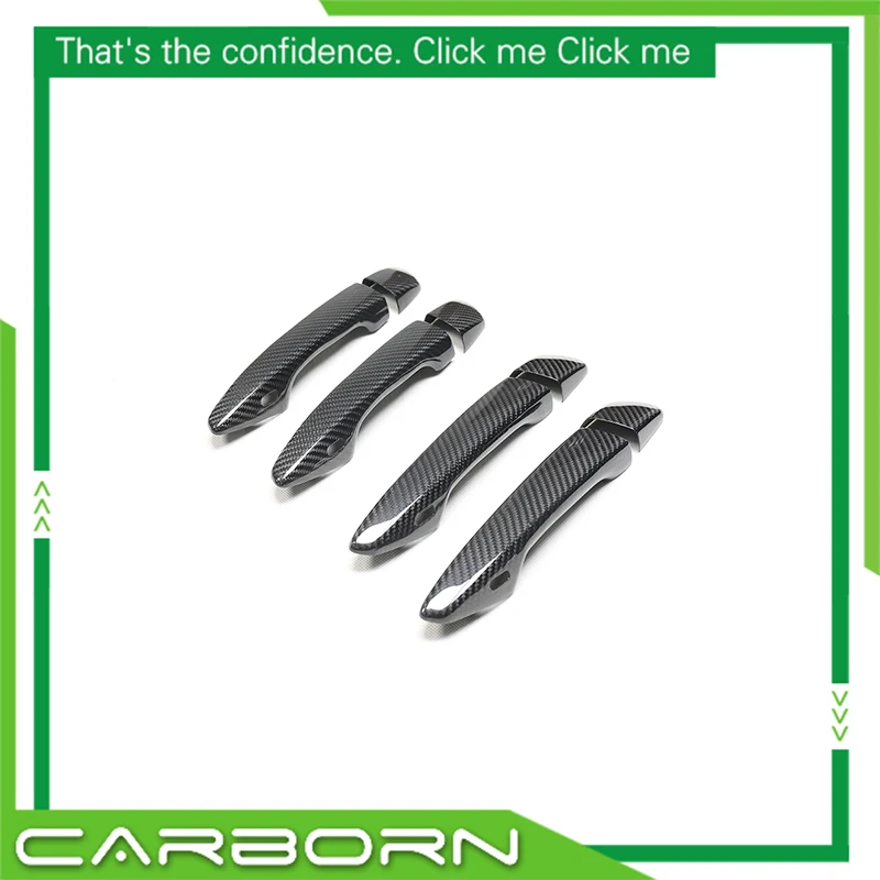 

Real Dry Carbon Fiber Door Handle Cover Stickers for Lexus IS ES GS RX270 2013 2014 2015 2016 2017 4 Door with 2/4 Sensor Holes