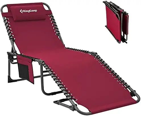 

Lounge Chairs Outdoor Foldable Sun Chair for Outside Camping Sunbathing Beach Lawn Pool Garden Yard Folding Lightweight Heavy D