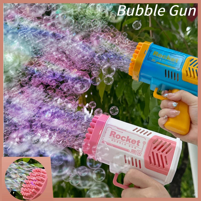 

Игрушечный пистолет для мыльных пузырей, электрическая автоматическая машина для мыльных пузырей, устройство для создания пузырьков для улицы, детские подарки, светодиодная лампа для свадебной вечеринки