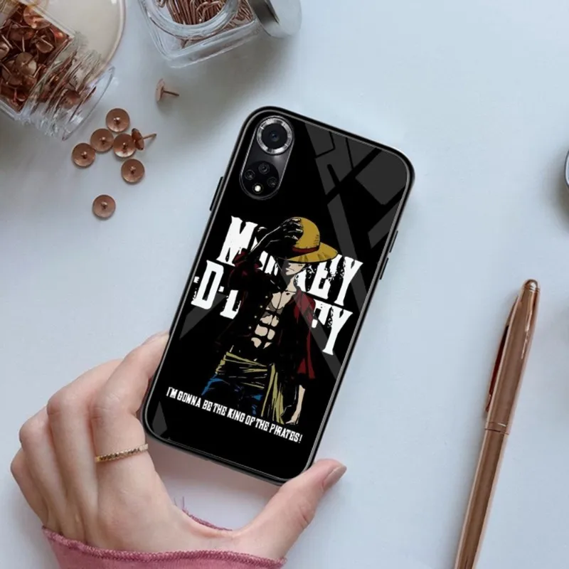 Чехол для телефона аниме O-nes P-iece закаленное стекло Huawei P Mate60 40 30 20 10 Pro Plus P50 P9 Smart 2019