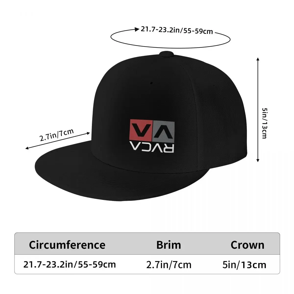 Фото Классическая футболка Rvca, бейсболки Snapback, мужские и женские шапки, регулируемая кепка, уличная бейсболка, Casquette №3