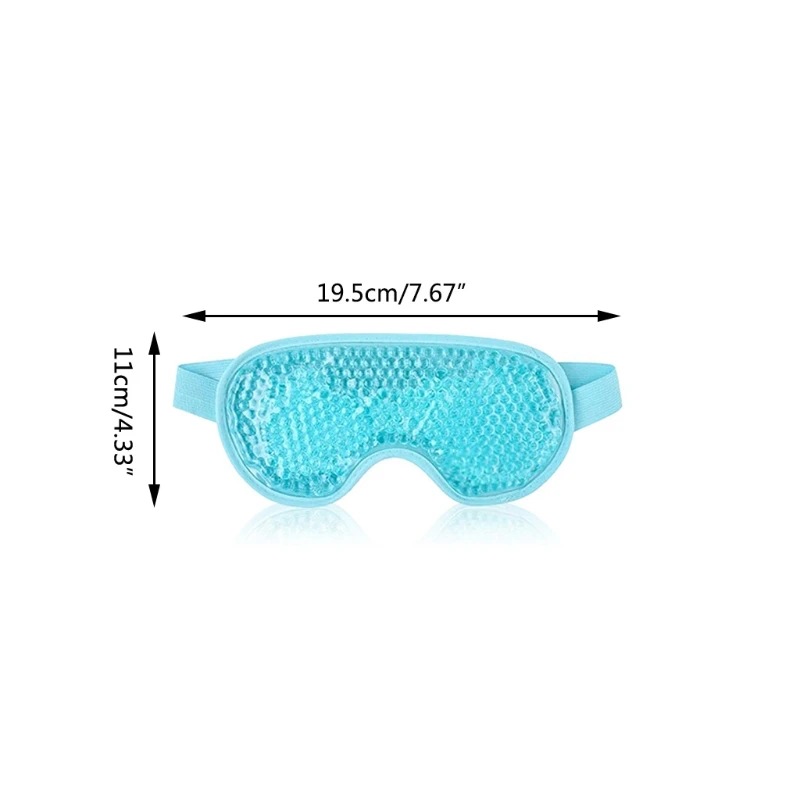 Охлаждающая гелевая маска для глаз, многоразовая маска для сна Eyemask с плюшевой подложкой для снятия головной боли, отечности, мигрени, стрес... (art.: 3920badaed712) - 3920badaed712