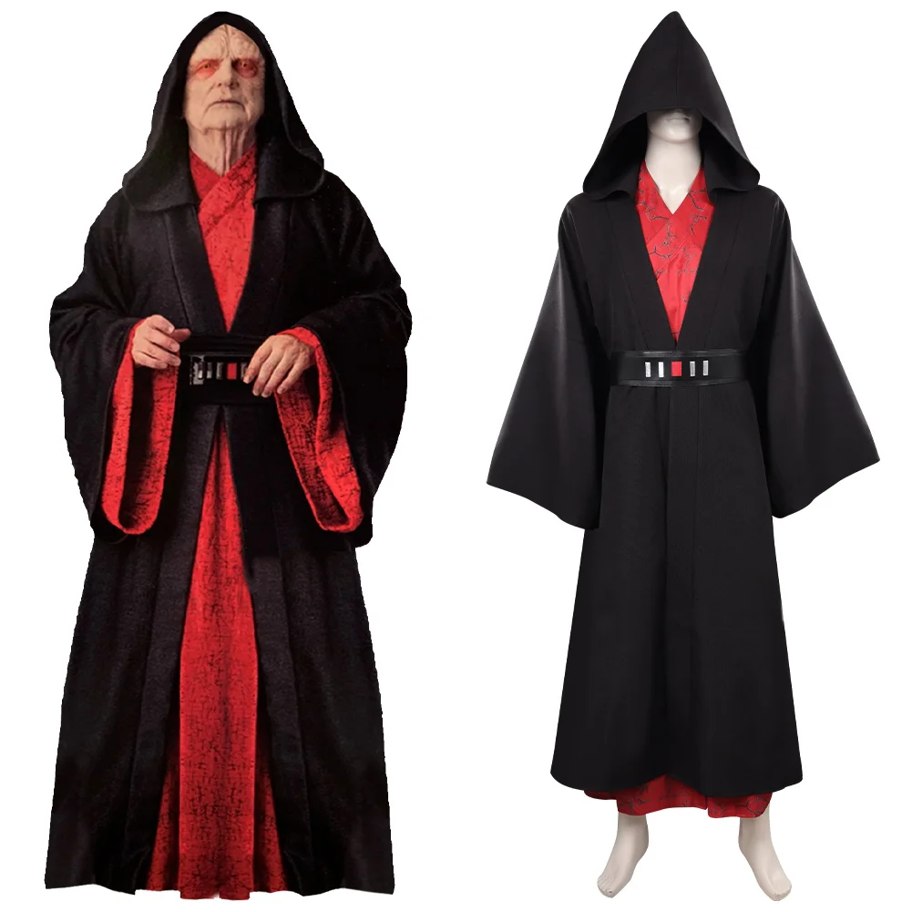 

The Rise of Skywalker Emperor Sheev Palpatine Cosplay Costume Jumpsuit Cloak Dress Halloween Carnival Party Man Disguise Clothes