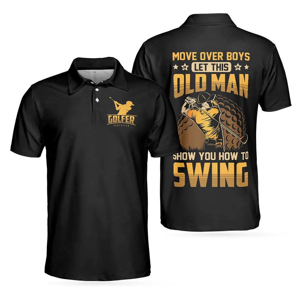 Летняя мужская рубашка для гольфа с коротким рукавом быстросохнущая дышащая