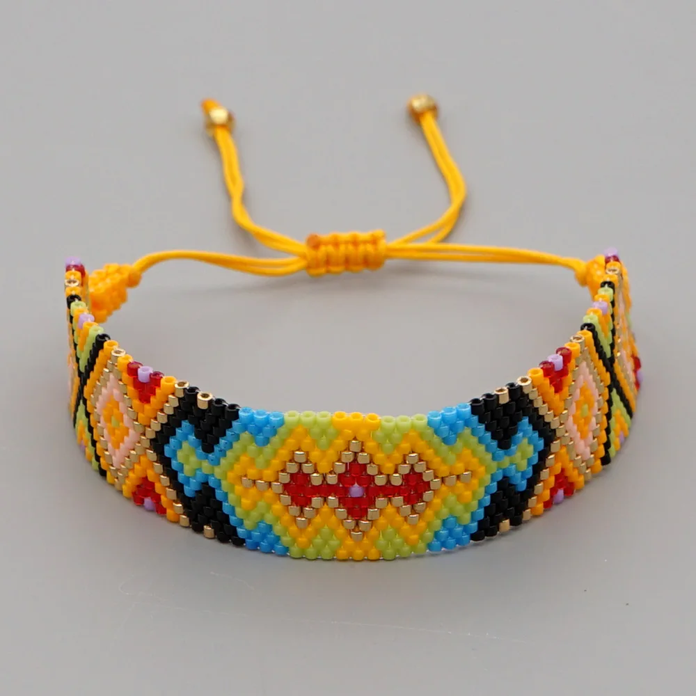 

Go2boho геометрические широкие браслеты женские модные ювелирные изделия из бисера браслет Miyuki подарок для женщин