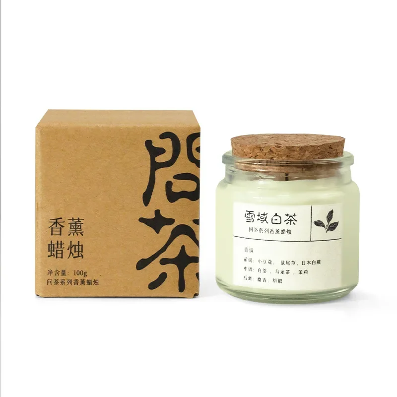 Чайная ароматическая свеча чайная атмосфера горящий подарок на день рождения