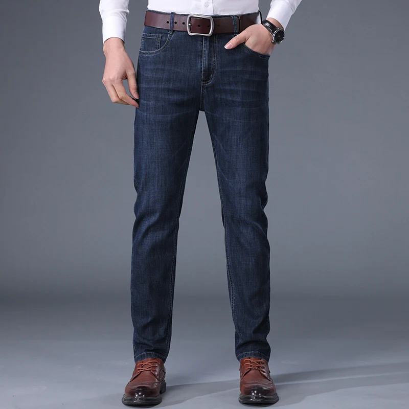 

Men's Jeans 2022 Summer Thin Business Casual Loose Straight Men's Pants All-Matching Trousers Tide