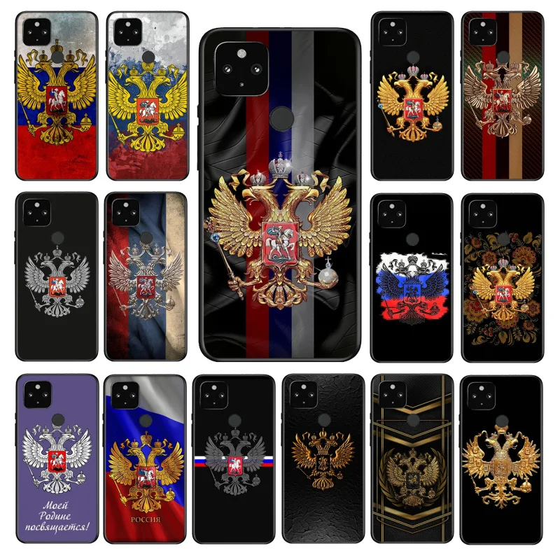 

Russia Russian Flag Emblem Phone Case for Google Pixel 7 Pro 7 6A 6 Pro 5A 4A 3A Pixel 4 XL Pixel 5 6 4 3 XL 3A XL 2 XL