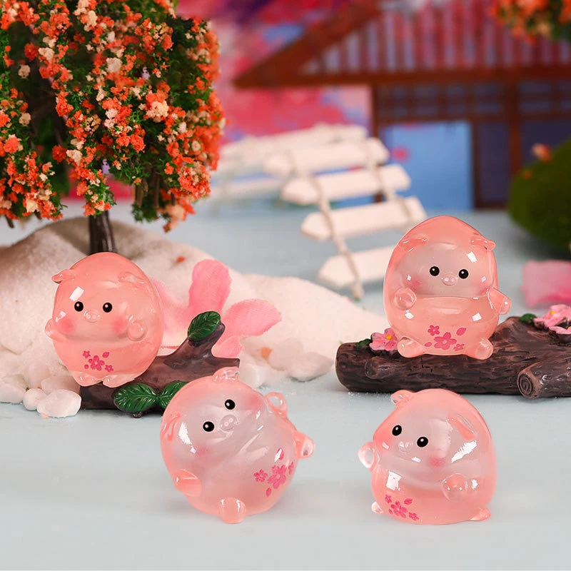 1 комплект светящийся мини-украшение в виде животного мультяшный хомяк утка