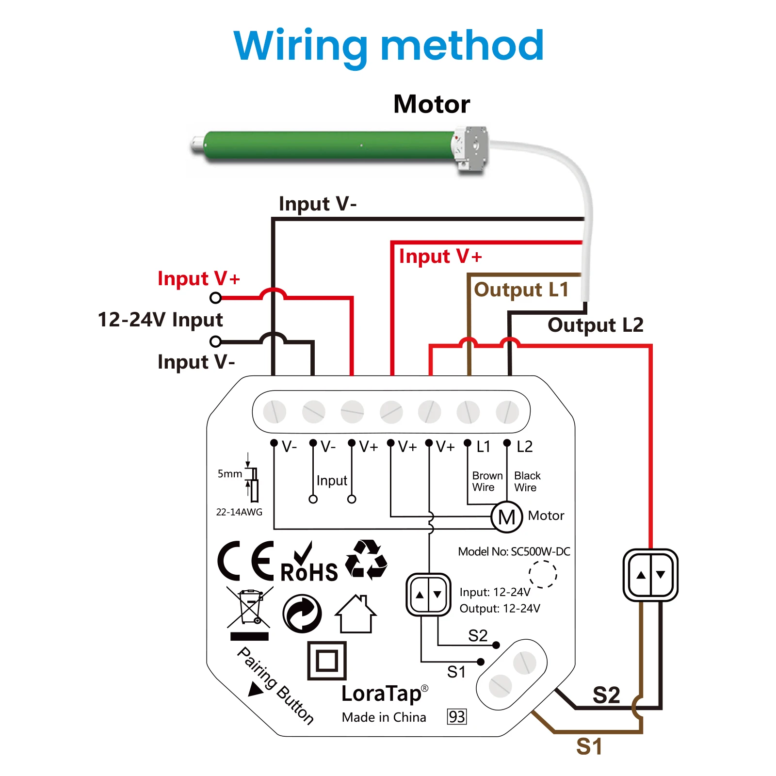 Tuya Smart Life WiFi Крышка бассейна Модуль контроллера переключателя двигателя AC и DC