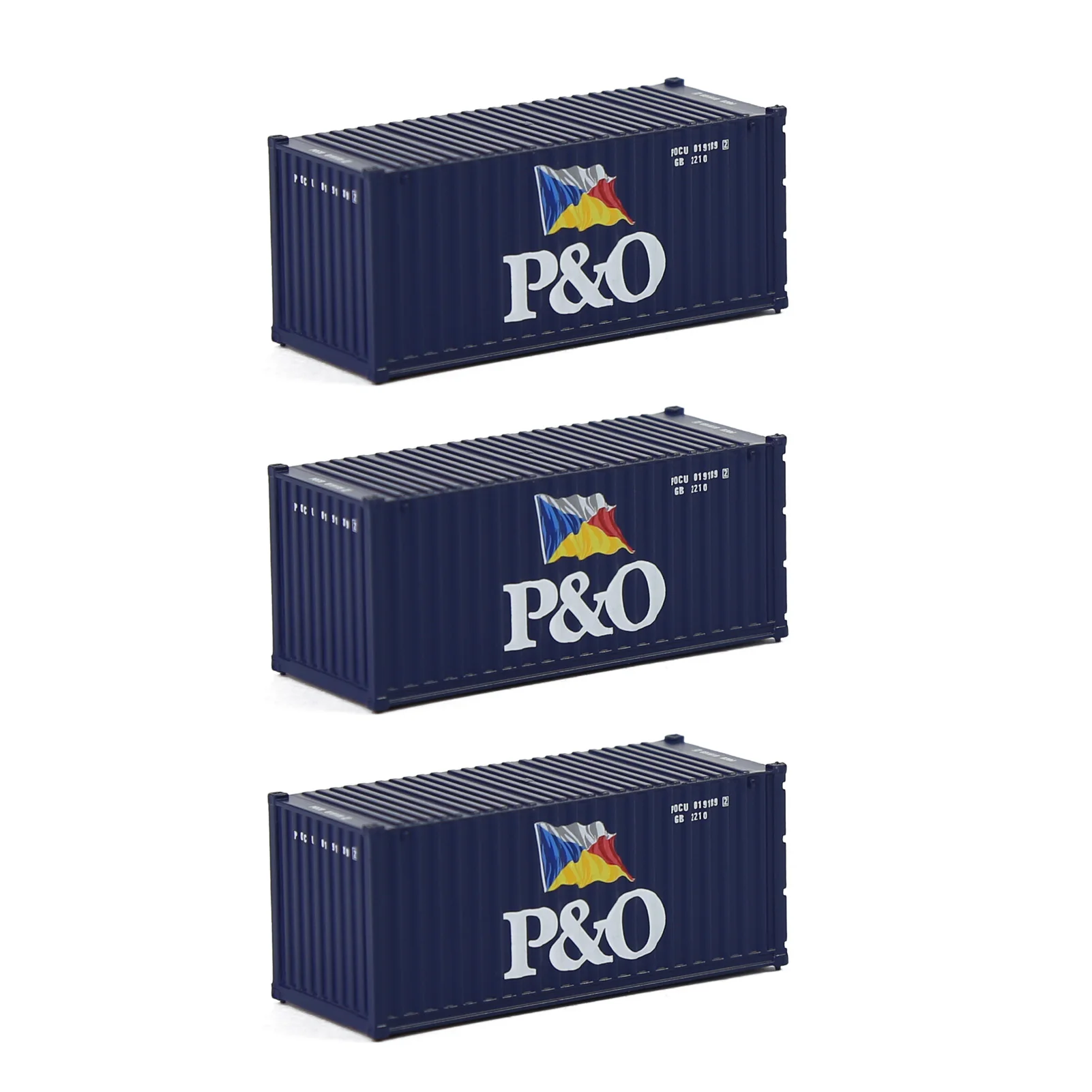 

Контейнеры Evemodel 3 шт., масштаб 1:160