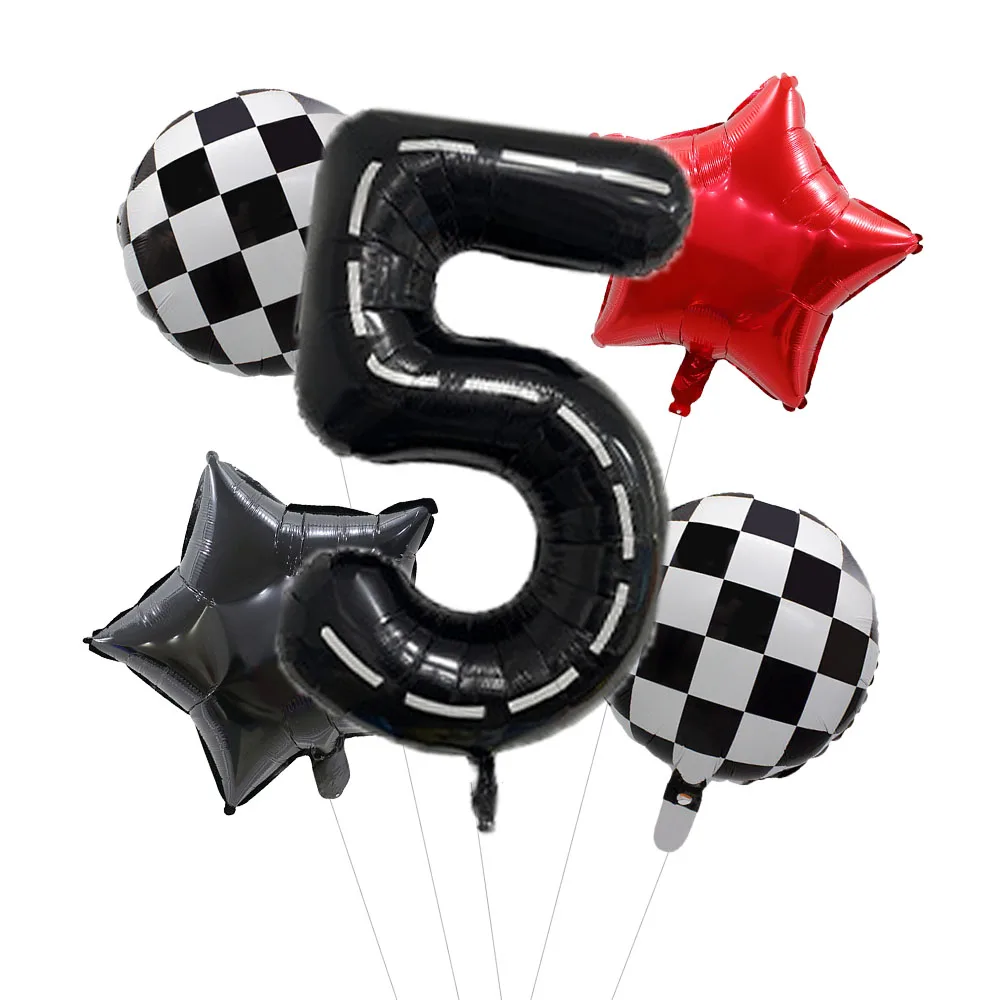 

Набор воздушных шаров в виде гоночных машин Popdropparty