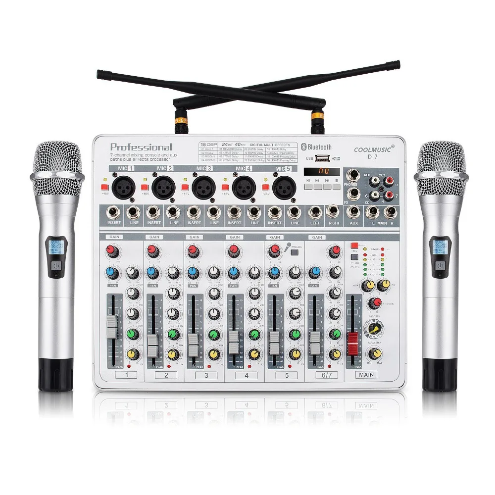

Home Theater Sound System 7-Channel Audio Music Mixer DJ