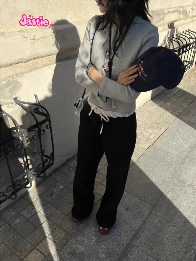 Женские спортивные брюки на шнуровке повседневные хлопковые составного кроя с