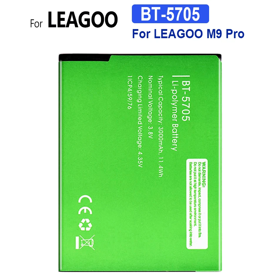 

Battery 3000mAh BT-5705 For LEAGOO M9 Pro M9Pro BT5705 Mobile Phone Smart Phone Parts Bateria + Tracking Number