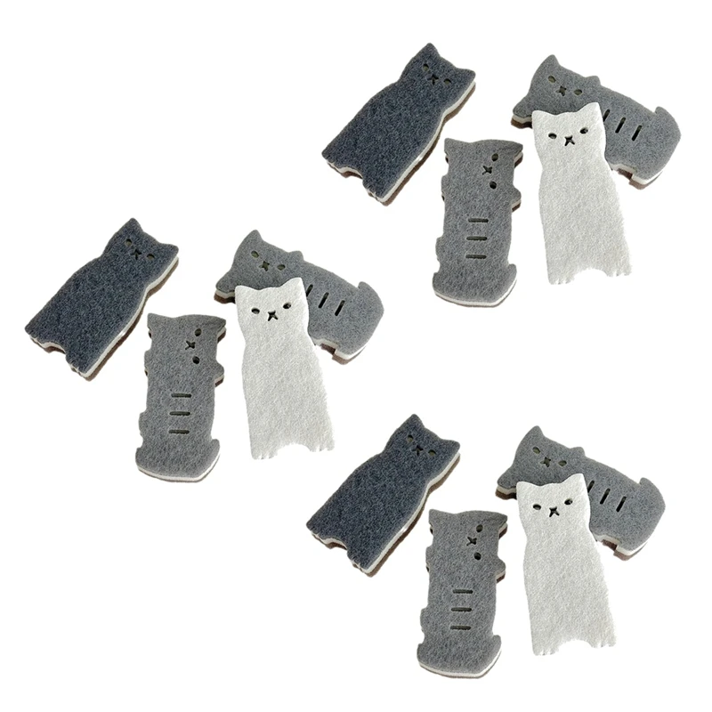 Губка для кошек бытовая кухня толстая имитация люфы обезжиривающая салфетка