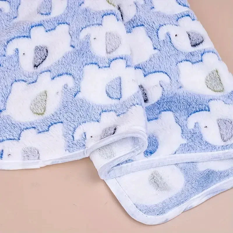 1 and cozy cartoon elephant pet blanket for dogs and cats flannel throw for puppies and kittens universal size christmas gift details 3