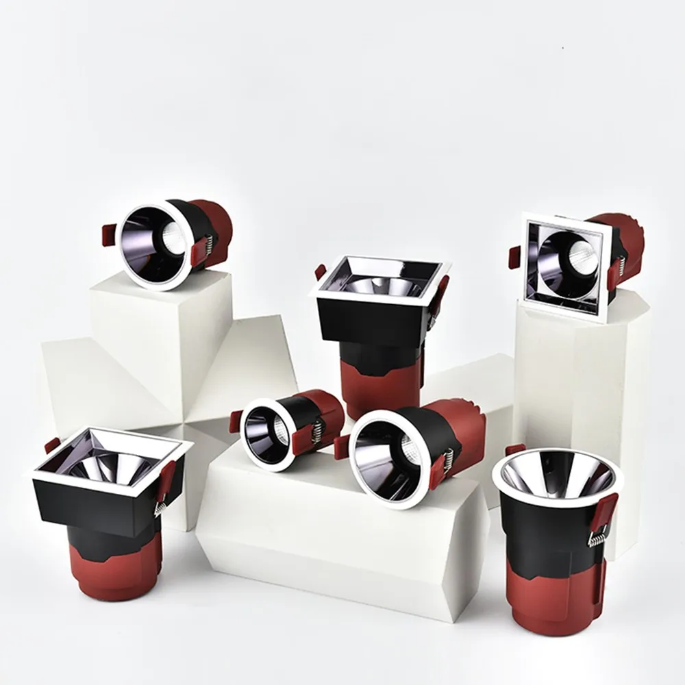 Глубокий антибликовый встраиваемый точечный светильник 220 В 110 Светодиодный 15 Вт