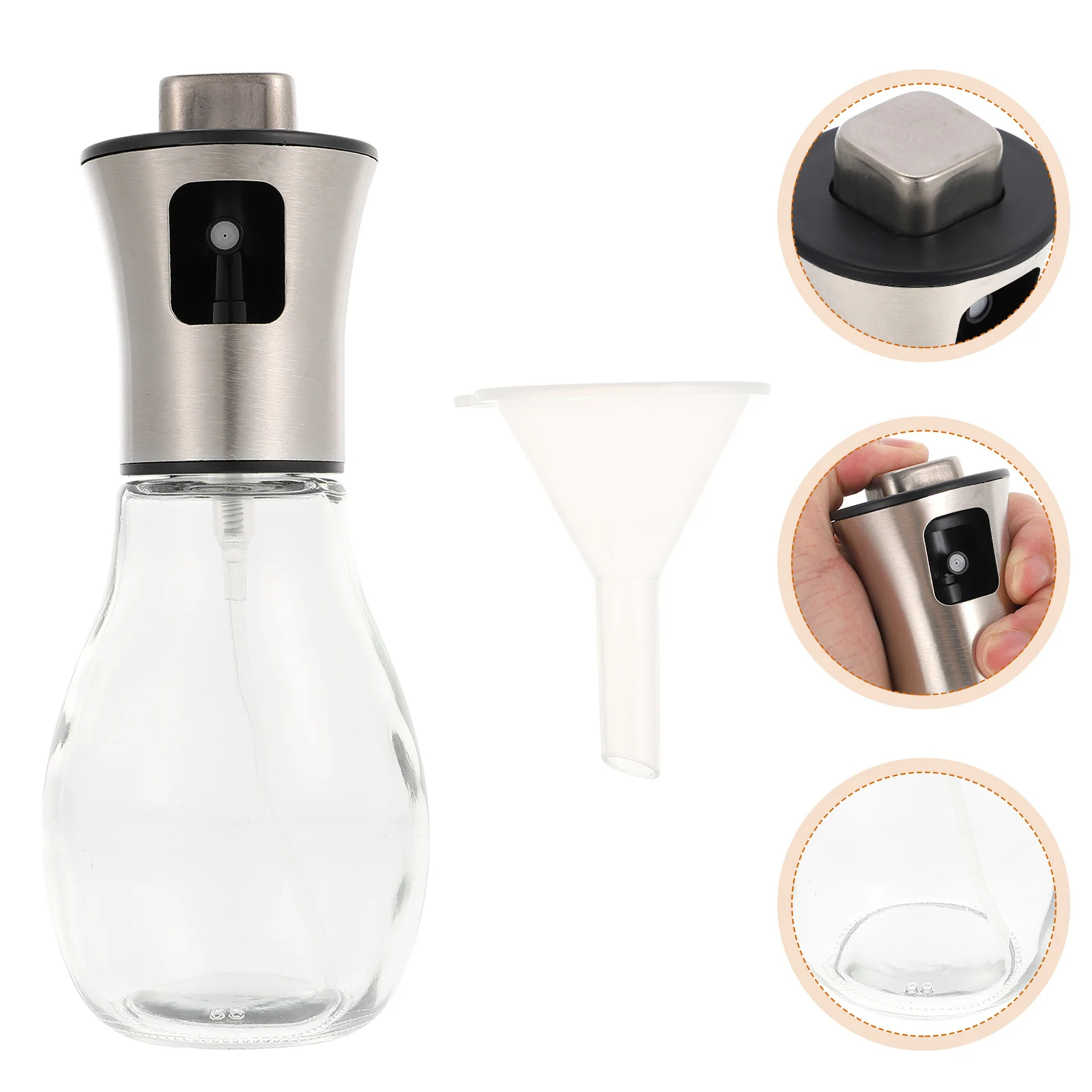 

Cooking Oil Sprayer Glass Bottle Olive Decanter Kitchen Accessory Household Soy Sauce Tanker