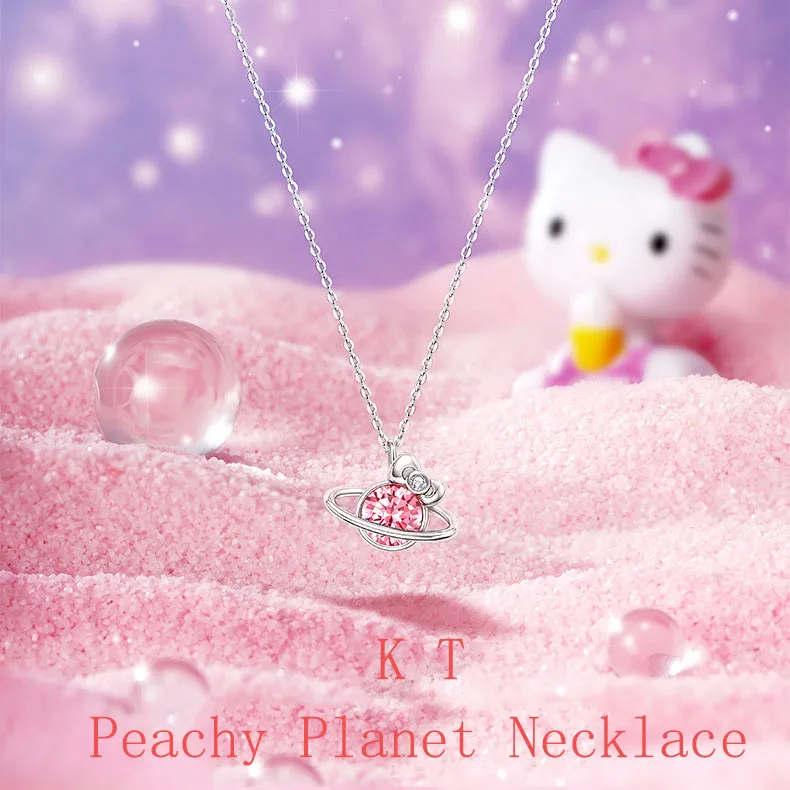 

Sanrio Kawaii Anime HelloKitty Cartoon Necklace Girl Summer High-end Design Niche Birthday Gift Christmas Gift 2022 New