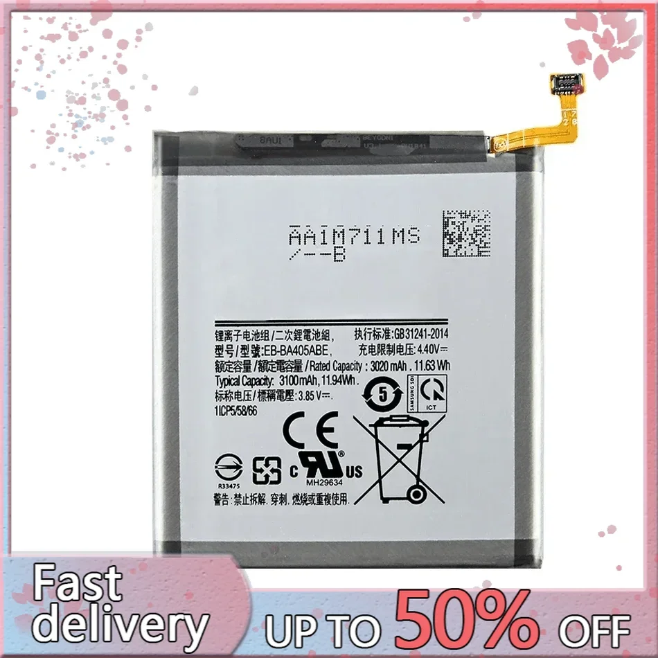 Аккумулятор EB-BA405ABE EB-BA405ABU 3100 мАч для SAMSUNG Galaxy A40 2019 SM-A405FM/DS A405FN/DS GH82-19582A + инструменты