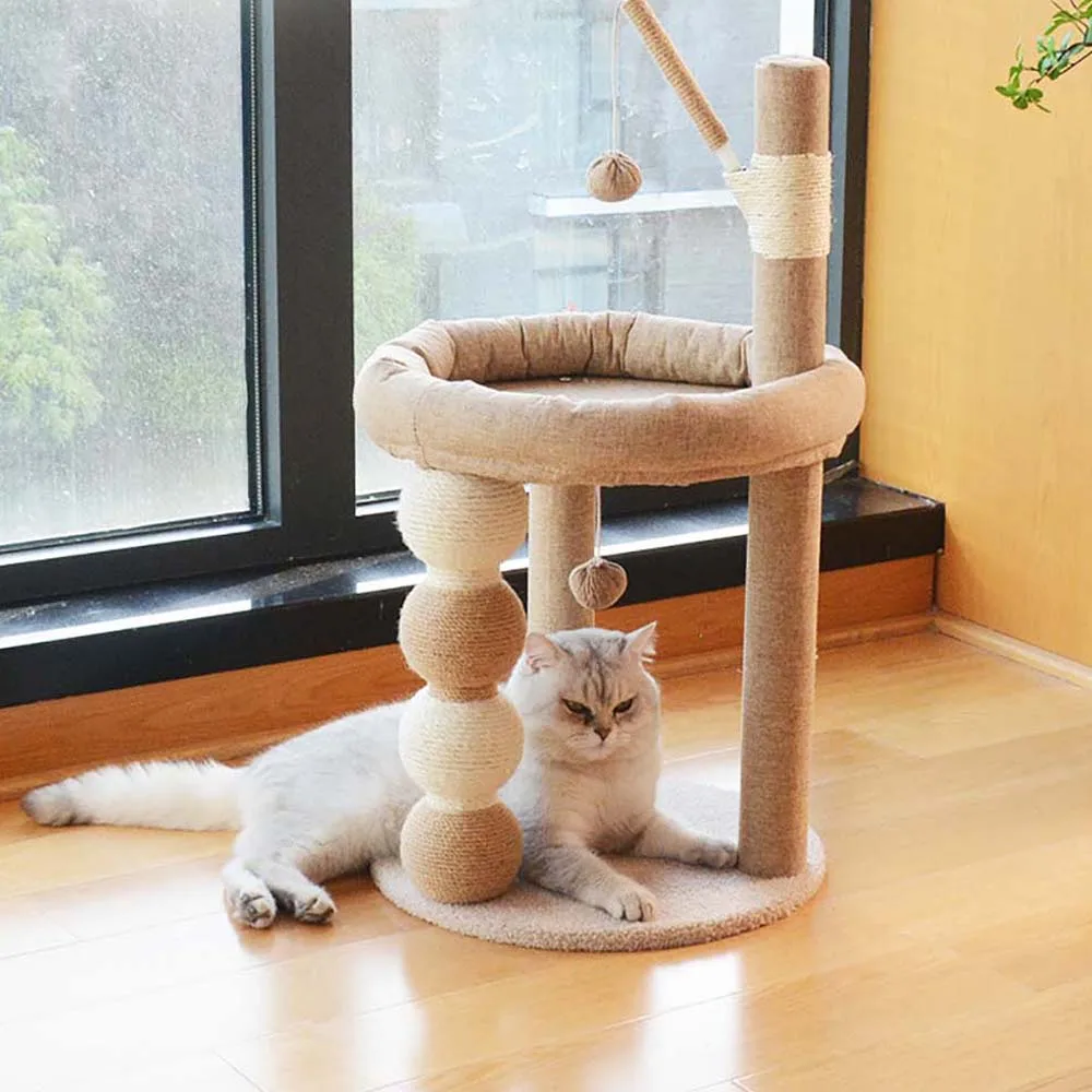 

Cats Climbing Frame Multilayer Cats Climbing Frame Wear Resistant Grip Comfortable Fabric Four Seasons Universal Fun Modeling