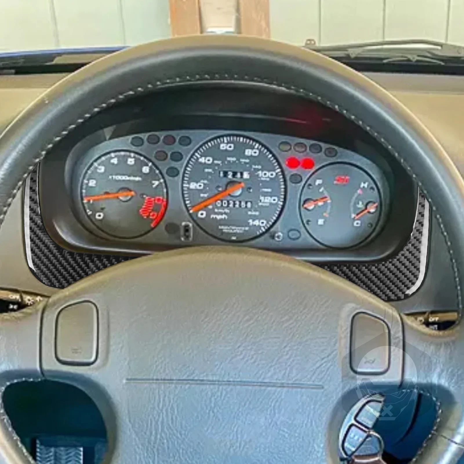 Для Honda Civic 1996 1997 1998 1999 2000 настоящая рама спидометра из углеродного волокна