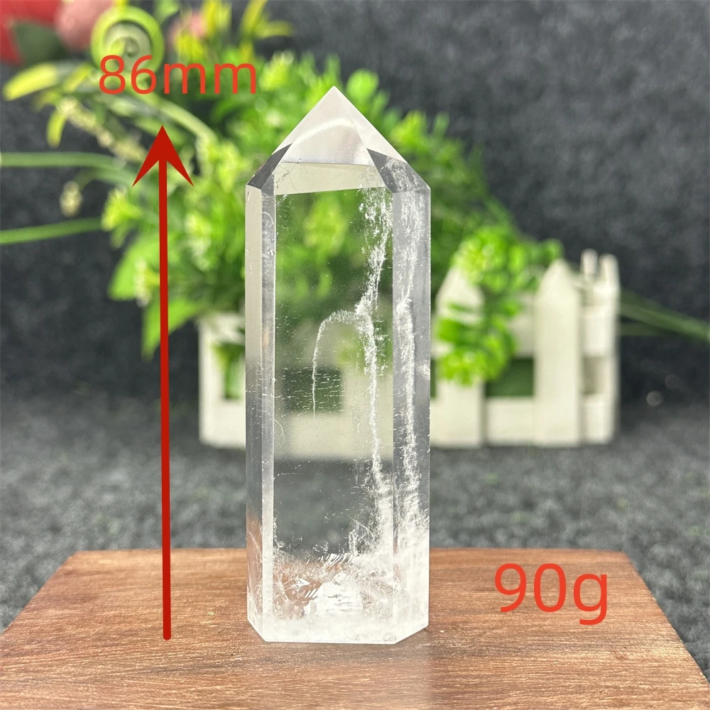Натуральный белый кристалл Кварцевая колонна обелиск исцеляющая палочка рейки