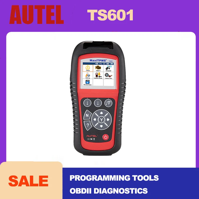 АВТЕЛ МаксиТПМС ТС601 - диагностический инструмент для автомобилей с системой контроля давления в шинах (TPMS), сканер OBD2, активатор, инструменты для ремонта шин, программирование датчиков.