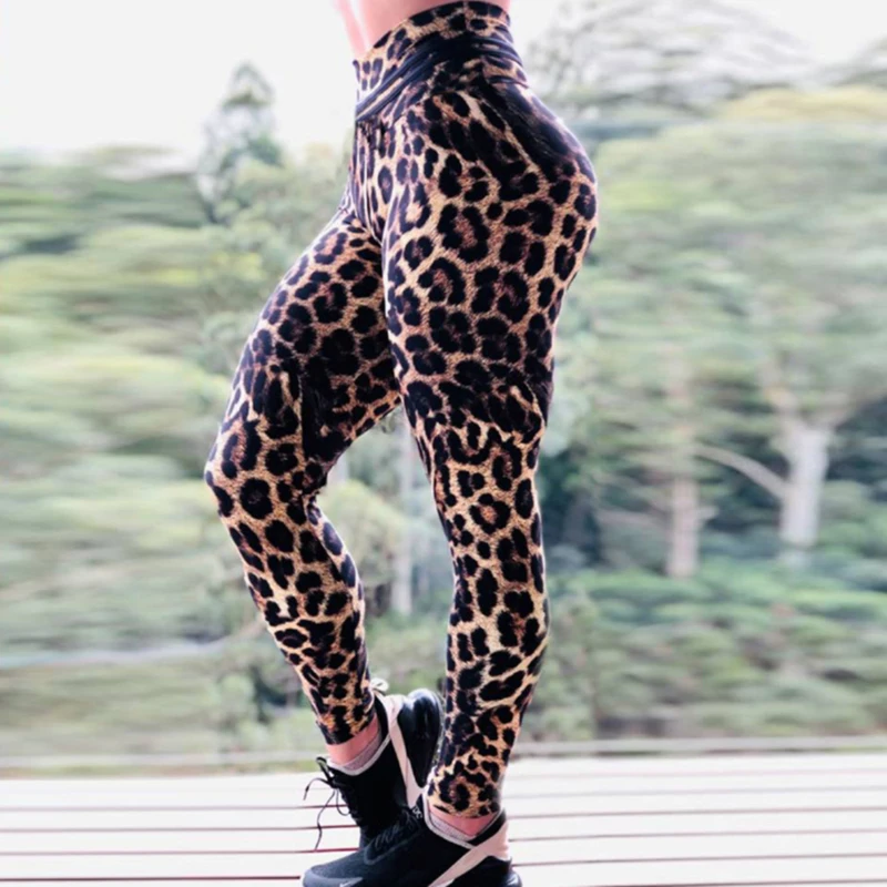 

Fashion Leopard Printed Leggings New Fitness Leggings Female High Waist Run Women High Elasticity Legging