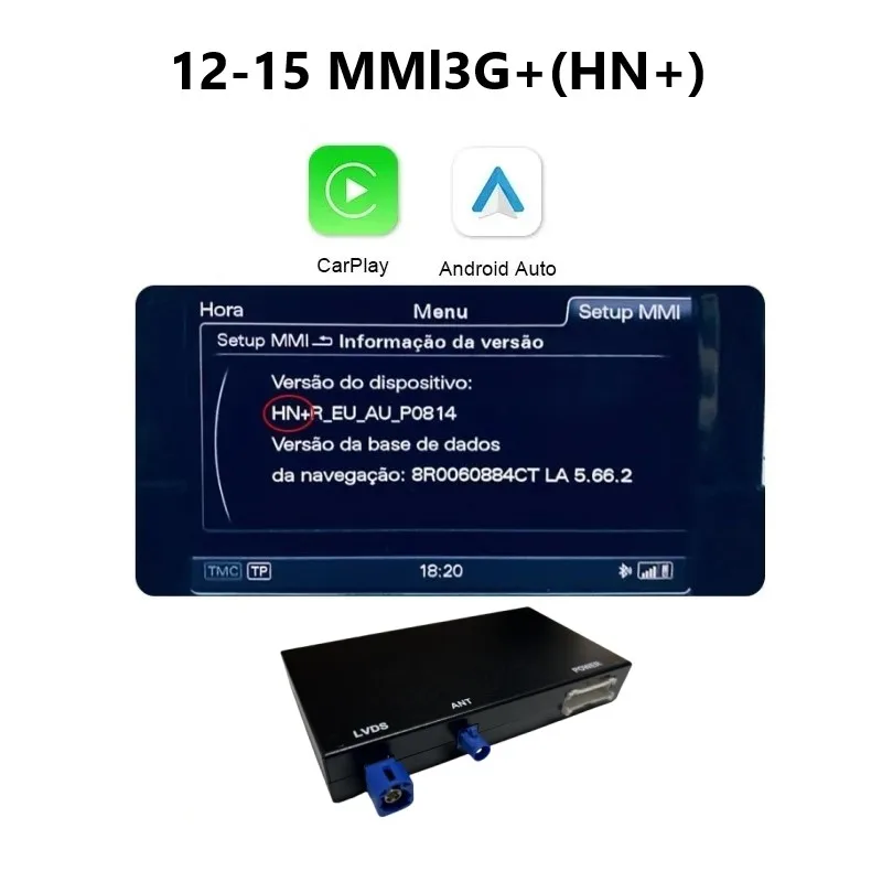 

Беспроводной интерфейс CarPlay Android Auto для Audi A6 C7 A7 2012-2018 Bluetooth аудио задняя камера воспроизведение автомобиля