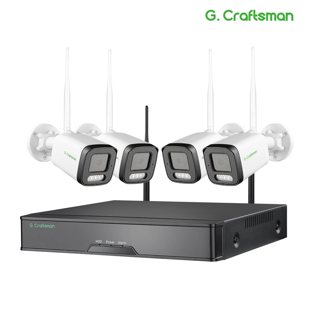 

Беспроводная система видеонаблюдения G.Craftsman 4CH 5MP с детектором лиц