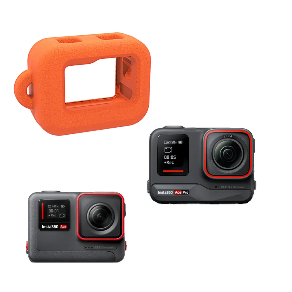 Фото Аксессуары для Insta360 Ace-pro ACE PRO, поплавковый чехол, рамка, водонепроницаемая плавающая пена для дайвинга и серфинга, плавающая пена для Insta 360 AcePro №3