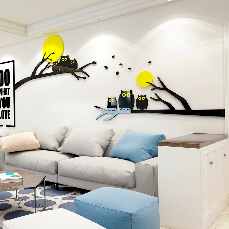 

WS287 In Simple and Warm Family 3D Wall Sticker Bedroom Sofa TV Background Wall Decoration Wall Sticker